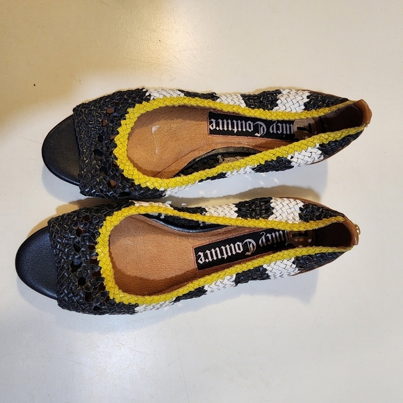 JUICY COUTURE Open toe Slip on Crochet Flat Casual Shoes size 7 - Picture 11 of 12